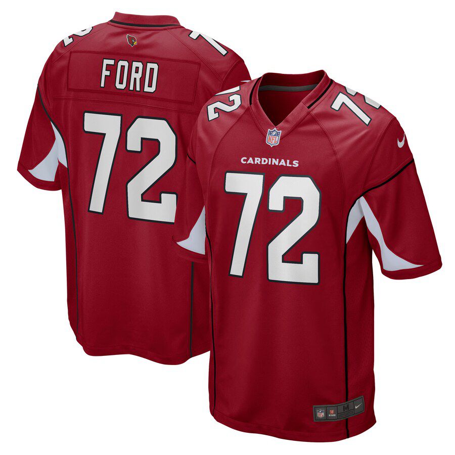 Men Arizona Cardinals 72 Cody Ford Nike Cardinal Game Player NFL Jersey
